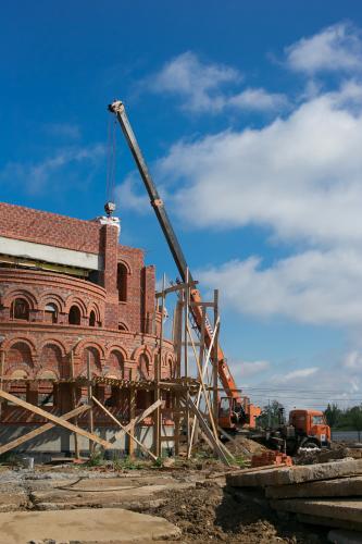 Строительство храма Всех святых в земле Российской просиявших на 18 августа 2014 года
