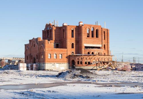 Строительство храма Всех святых в земле Российской просиявших на 22 декабря 2014 года