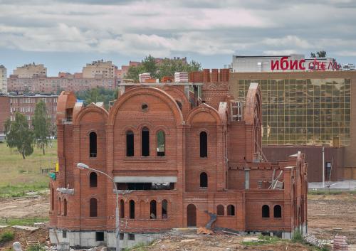 Строительство храма Всех святых в земле Российской просиявших на 13 июля 2015 года